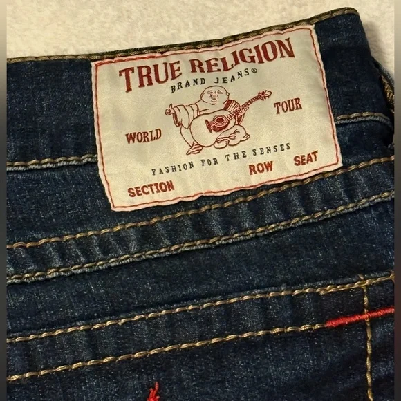 NWT Men’s True Religion Ricky Big T Flap Straight Size 36